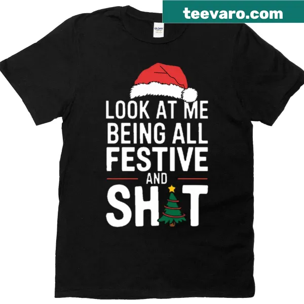 Cheeky Christmas shirt with humorous festive design