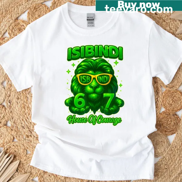 Funny T-shirt with 'Isibindi House Of Courage' text for students