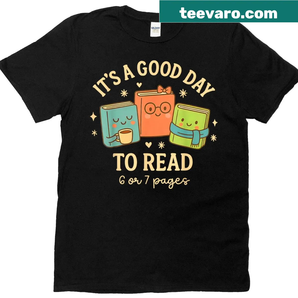 Inspirational t-shirt about reading daily — on a men's t-shirt