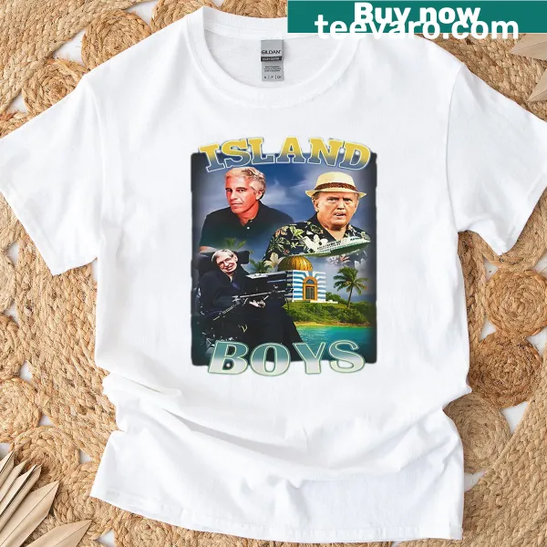 Humorous graphic tee referencing Epstein and Trump