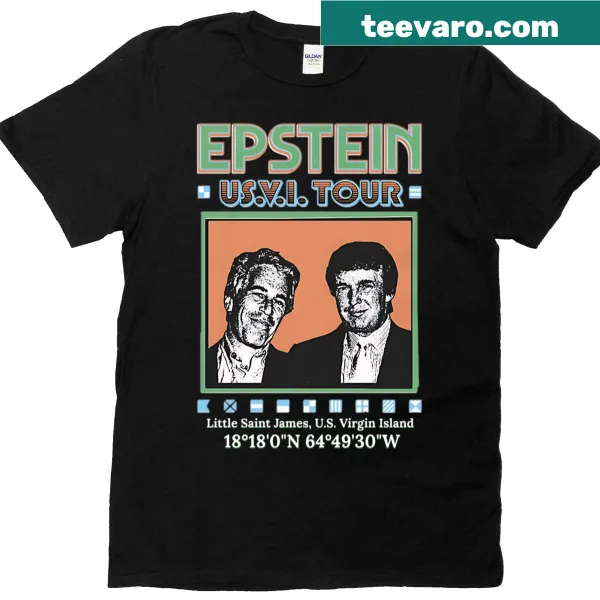 Controversial T-shirt referencing Epstein and Trump