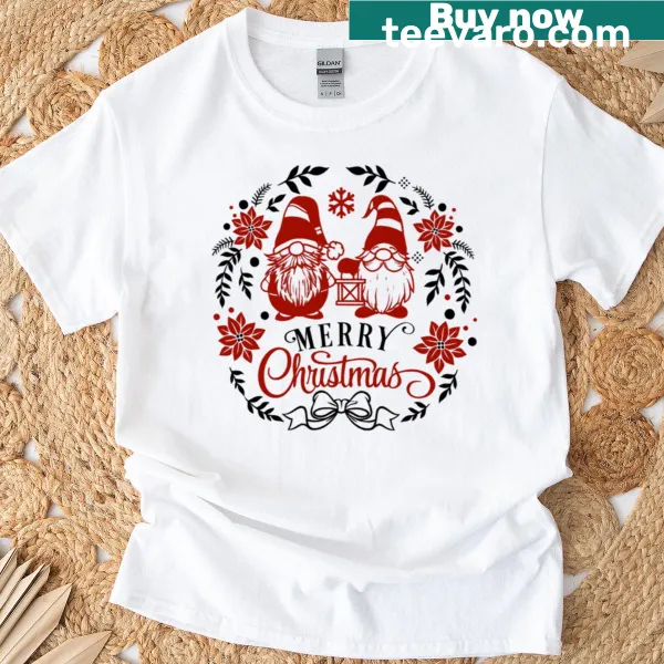 Scandinavian gnome design T-shirt for Christmas