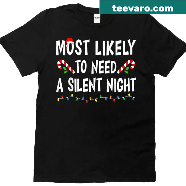 Funny Christmas-themed family matching t-shirt for mom