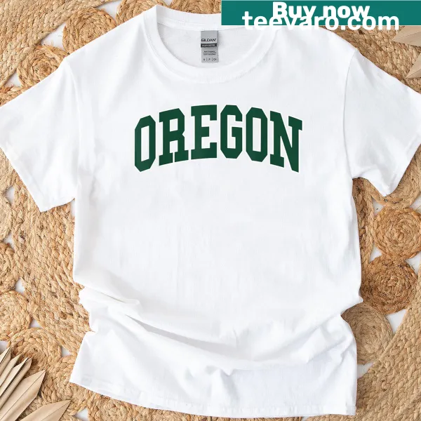 Vintage throwback Oregon design on a casual t-shirt