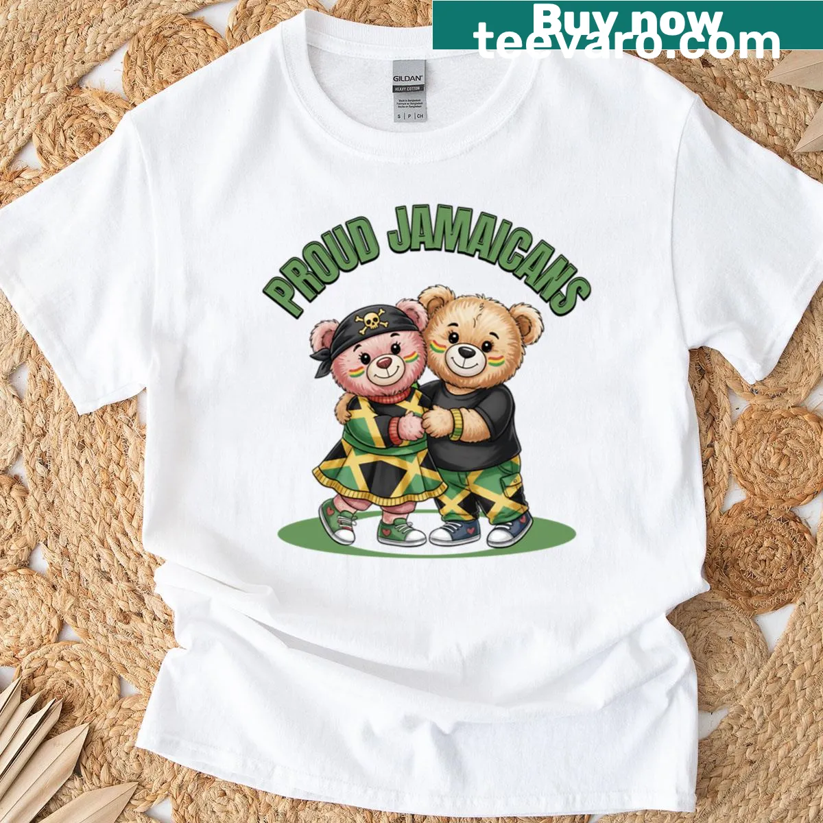 Sentimental graphic for proud Jamaican lovers t-shirt — on a men's t-shirt