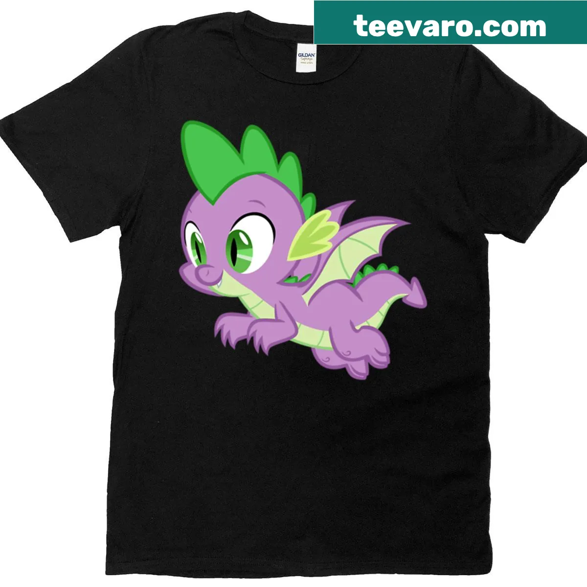 Minimalist Spike graphic on T-shirt — on a men's t-shirt