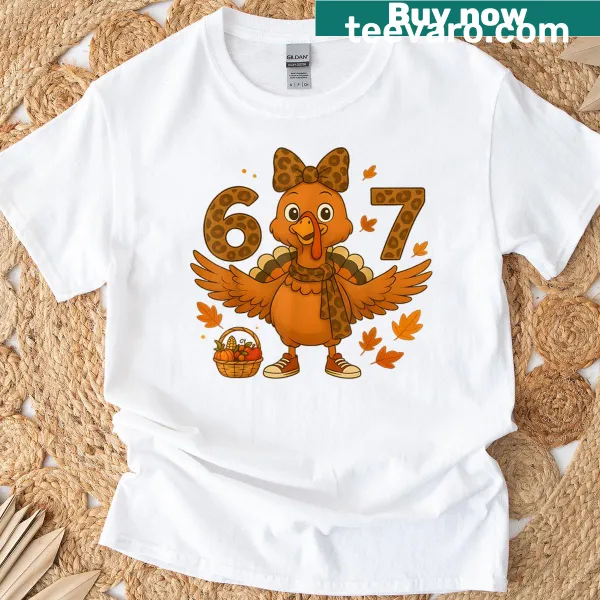 Thanksgiving meme graphic t-shirt for women with leopard bow