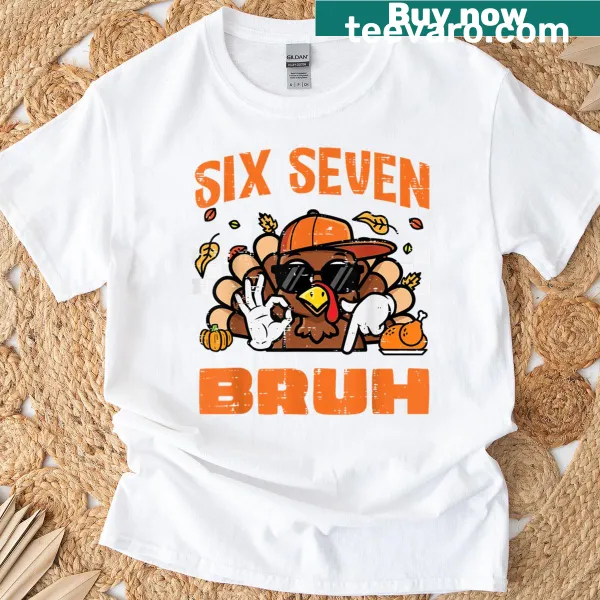 Meme-inspired Thanksgiving turkey graphic t-shirt for boys