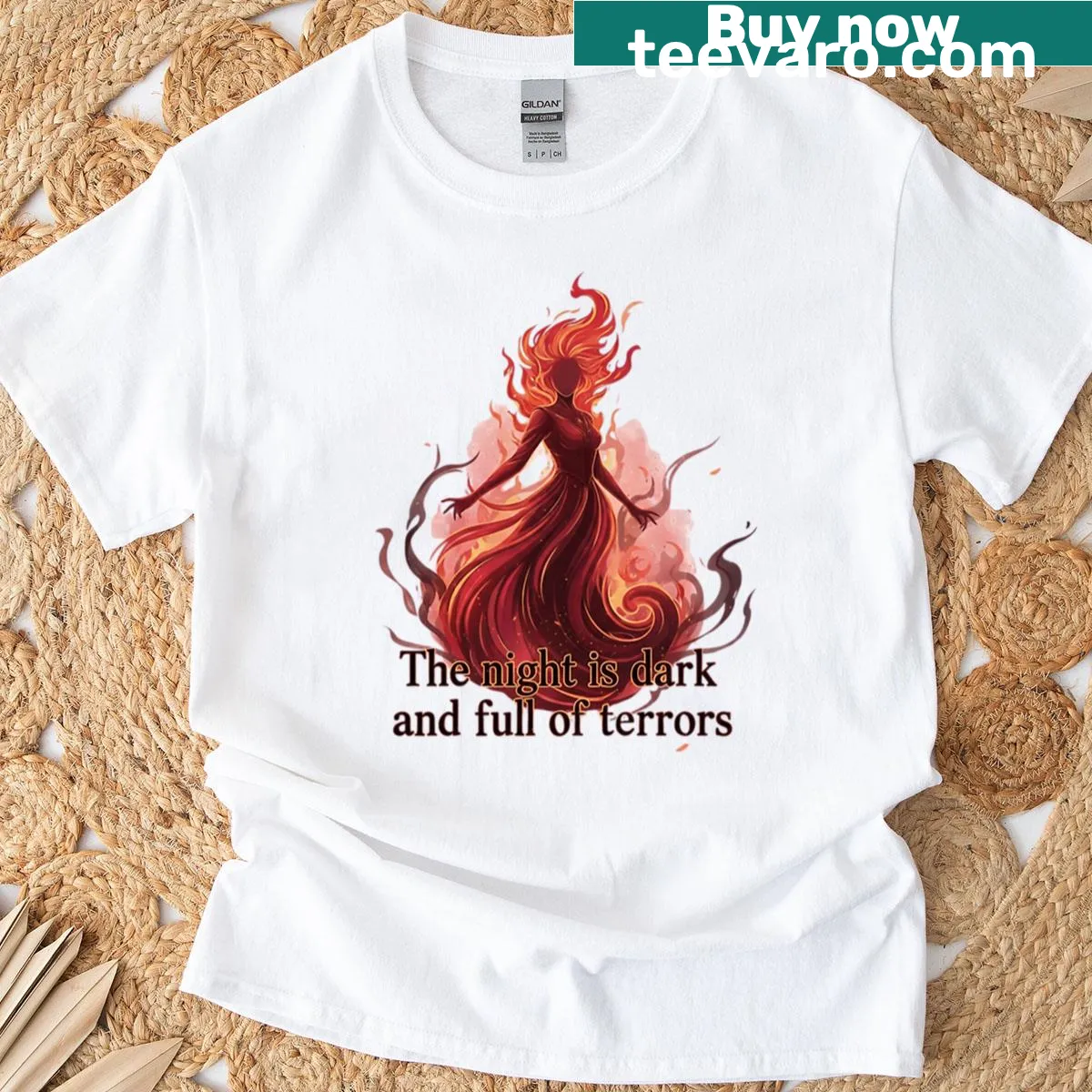 Minimalist dark quote graphic T-shirt — on a men's t-shirt