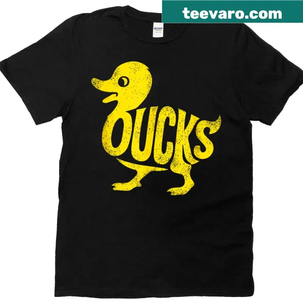 Vintage T-shirt featuring duck names in playful typography