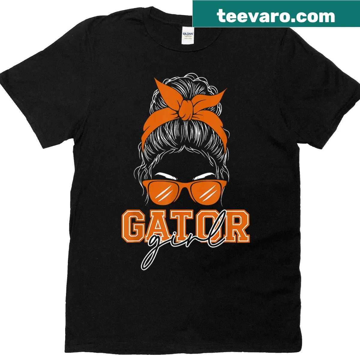 Vintage T-shirt featuring a gator girl design with a name — on a men's t-shirt