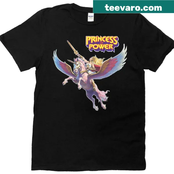 Vintage She-Ra T-shirt featuring character art with Swift Wind