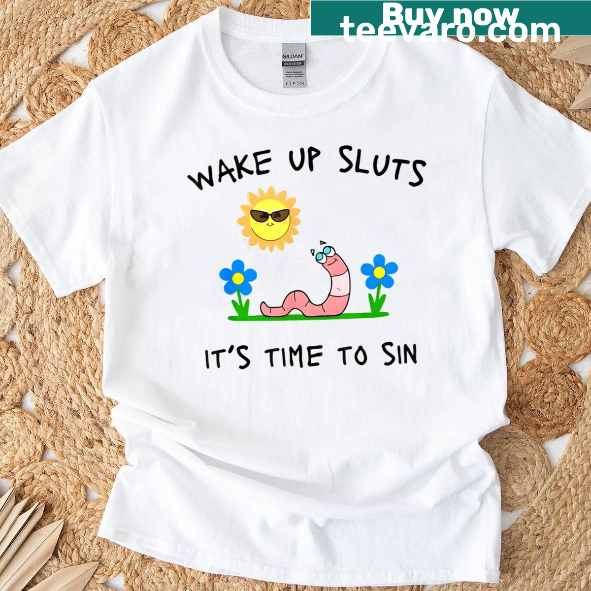 Funny text T-shirt with animal memes for humor lovers — on a men's t-shirt