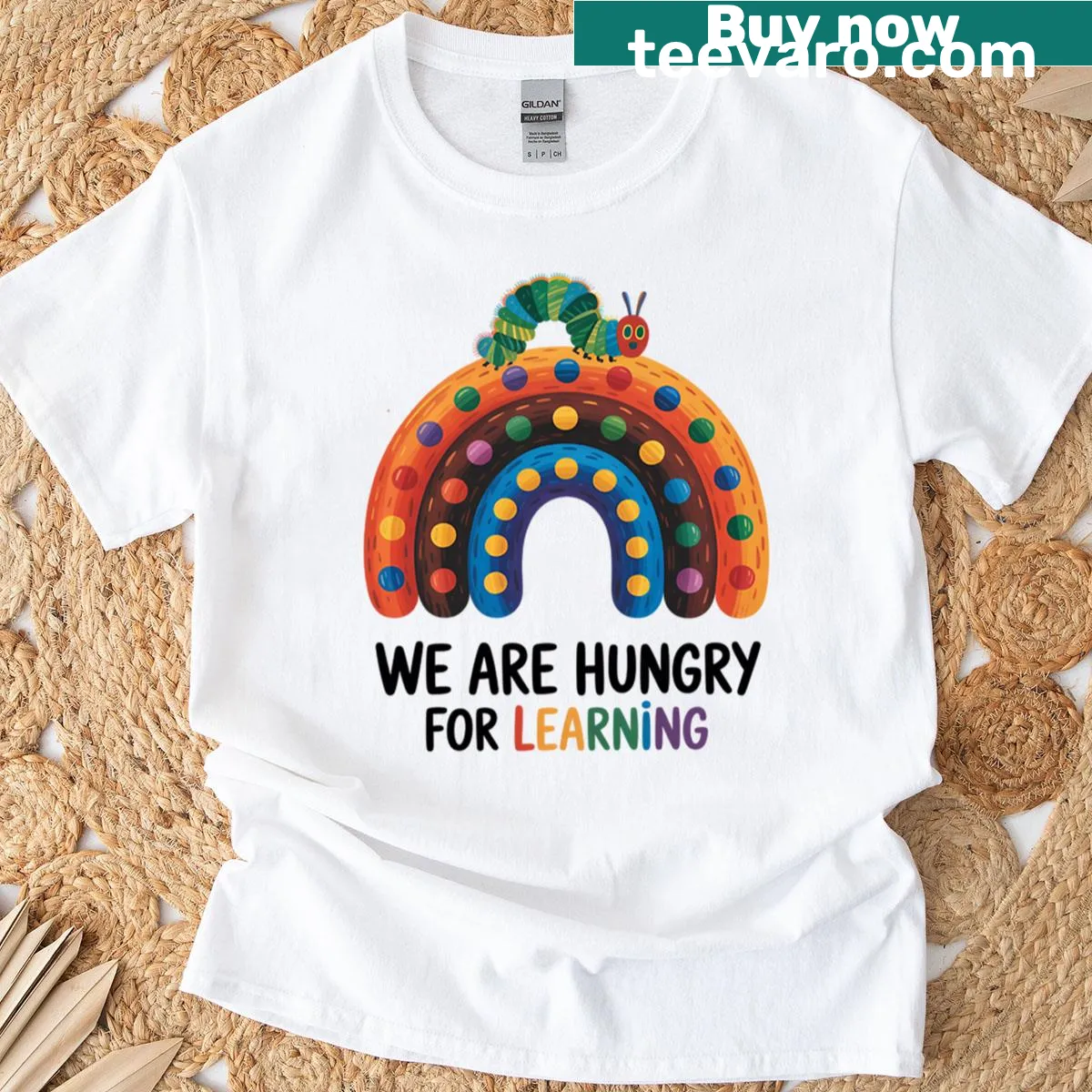 Inspirational t-shirt with learning-focused message — on a men's t-shirt