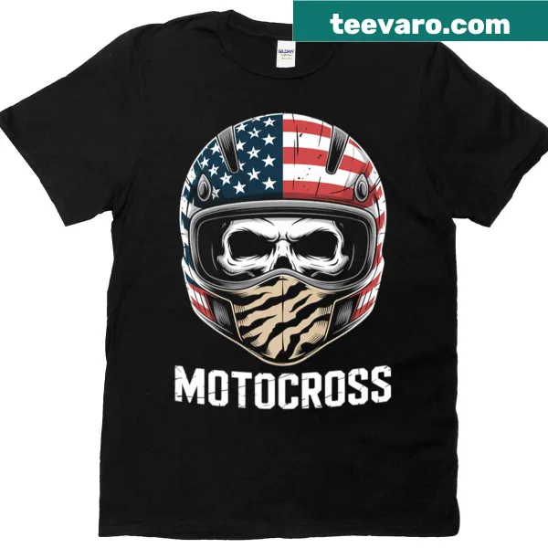 Graphic motocross T-shirt featuring a dirt bike design