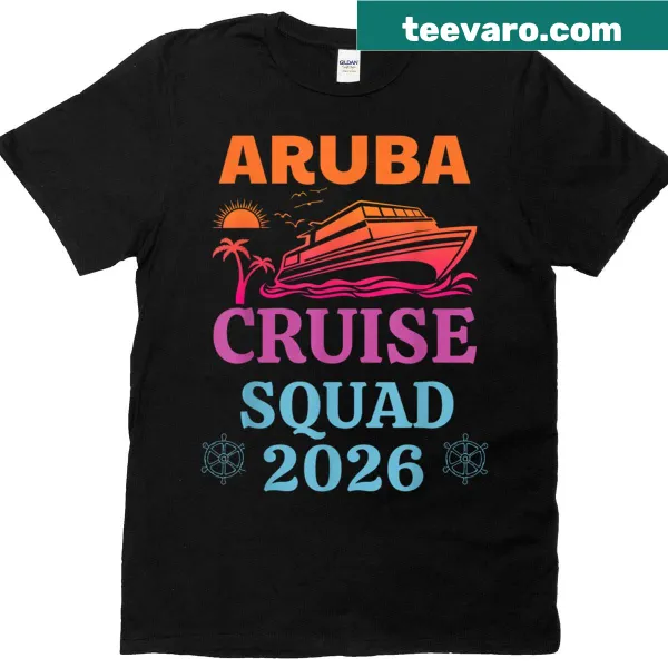 T-shirt for Aruba cruise squad with a travel theme