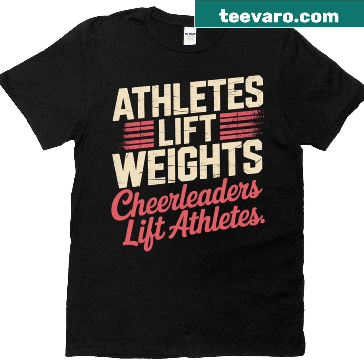 Motivational athlete-themed T-shirt — on a men's t-shirt