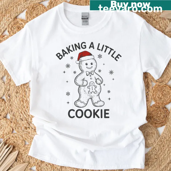 Cute gingerbread cookie graphic for pregnant moms