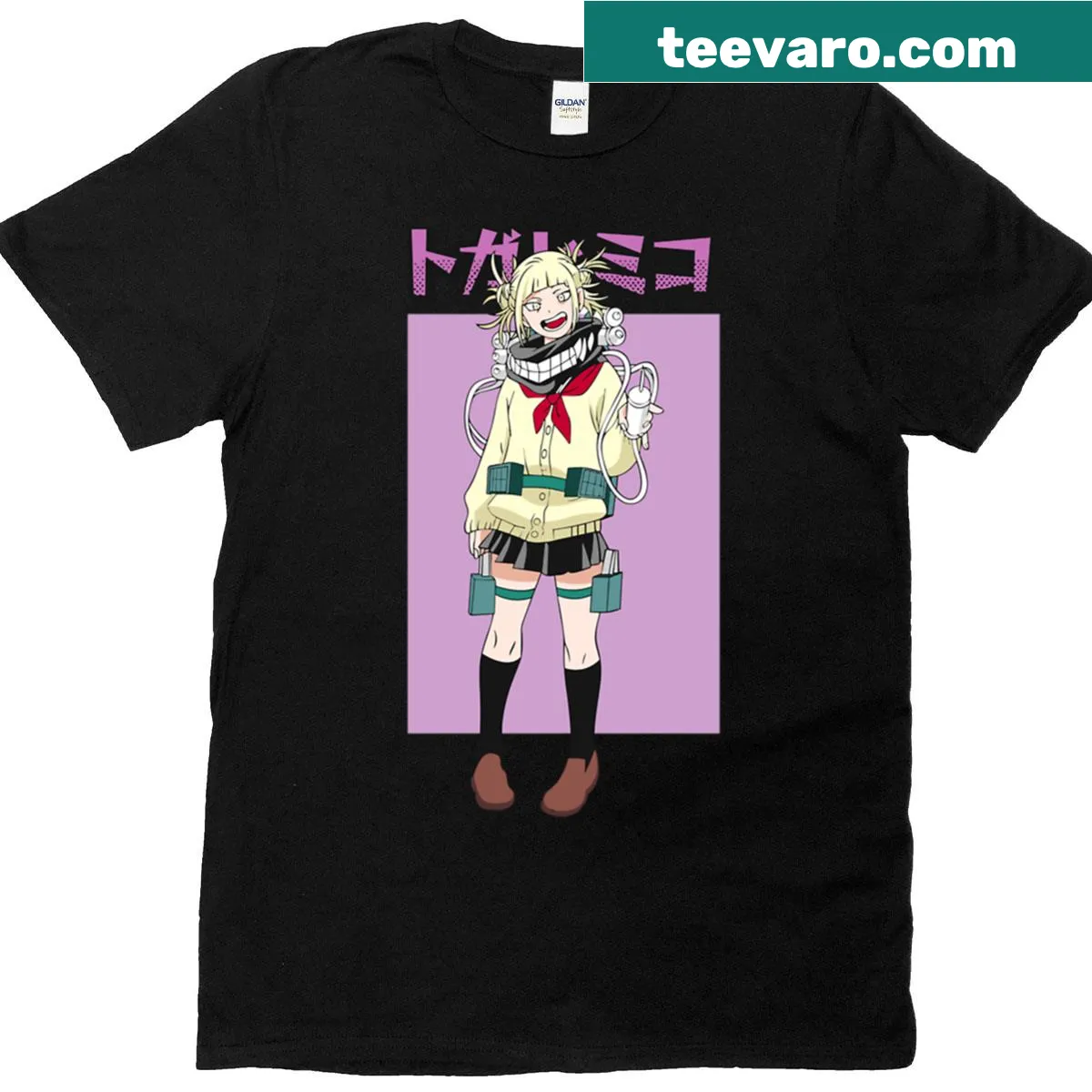 Mischief-themed T-shirt with bold graphic artwork — on a men's t-shirt