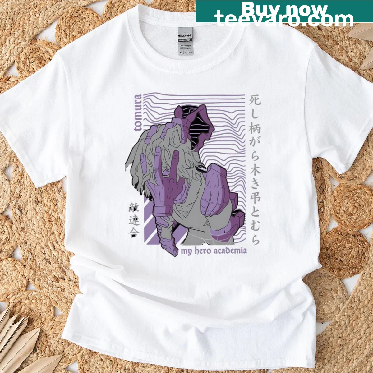 Silhouette T-shirt featuring a rogue figure surrounded by blue flames — on a men's t-shirt