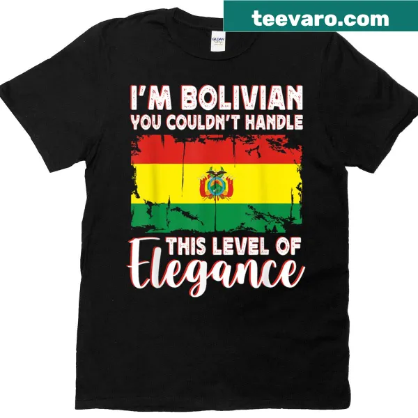 Elegant t-shirt featuring the Bolivia flag for couples