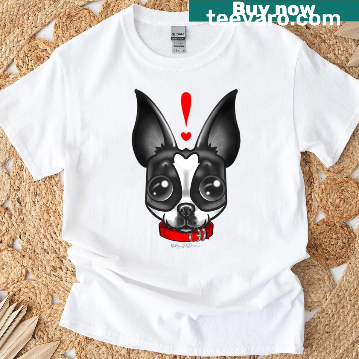 Funny Boston Says Whuuut typography t-shirt — on a men's t-shirt