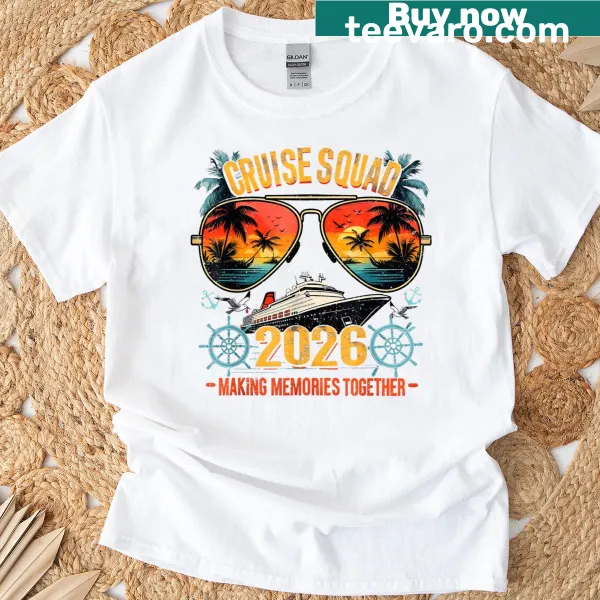 Retro design shirt celebrating Cruise Squad 2026 with nostalgic graphic