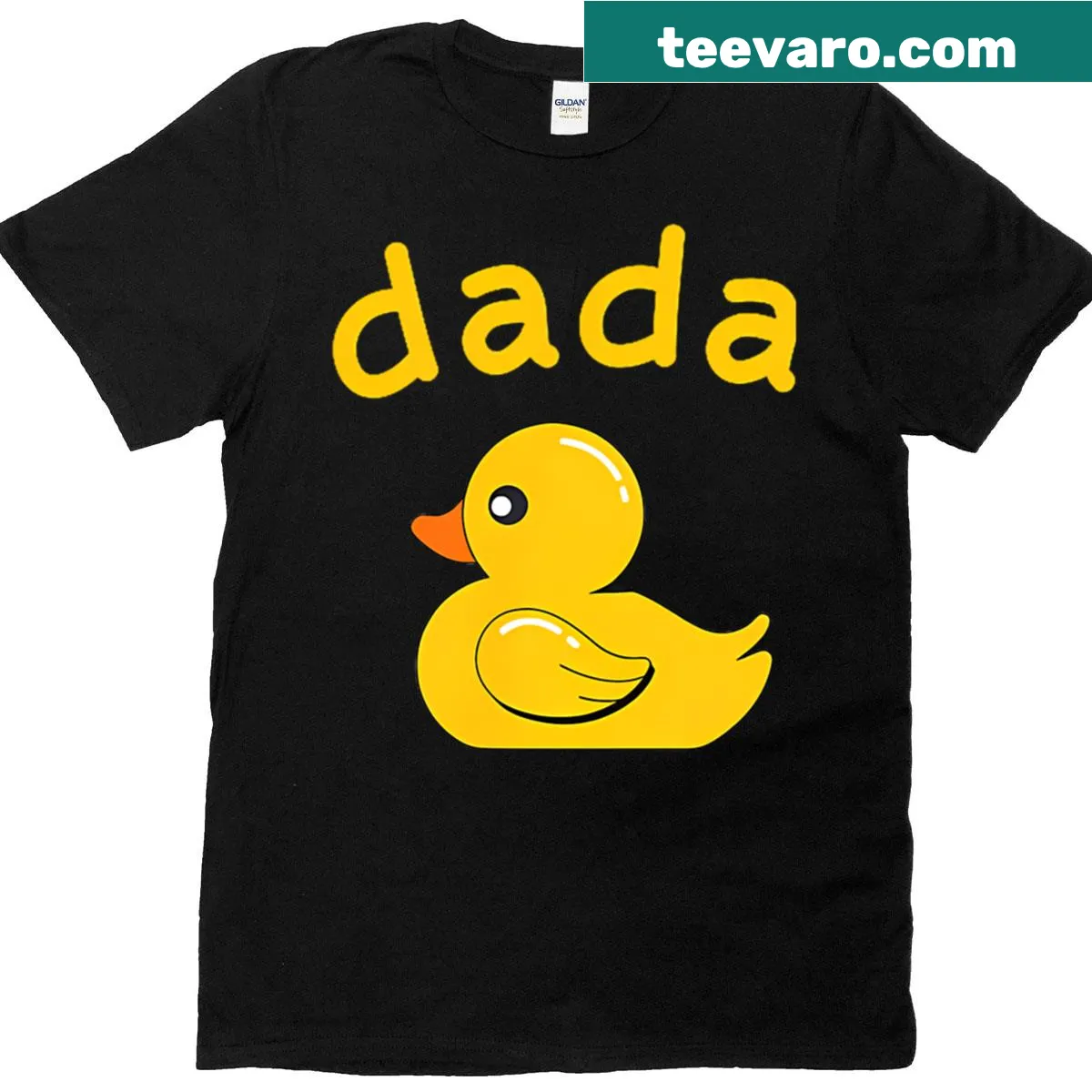 Cute birthday t-shirt with rubber duck design for kids — on a men's t-shirt