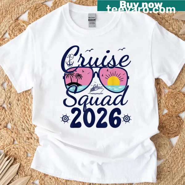 Family Cruise Squad T-shirt with a fun graphic for family vacations