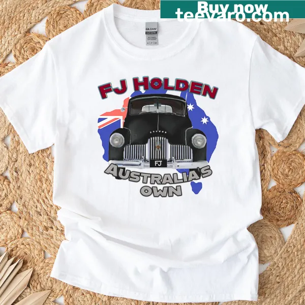 T-shirt featuring a graphic of the iconic Fj Holden car.
