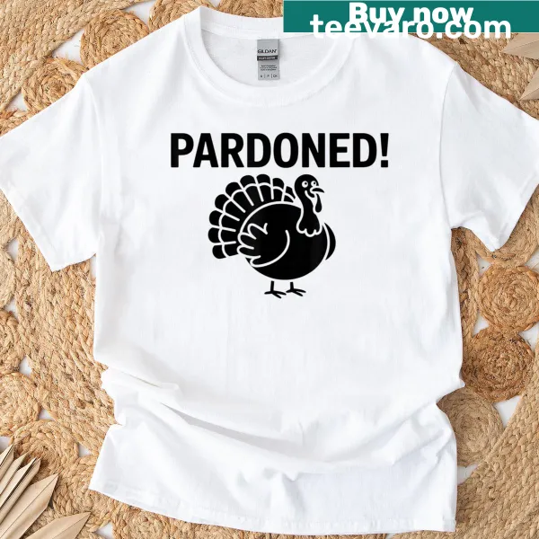 Funny Thanksgiving t-shirt featuring a turkey graphic.