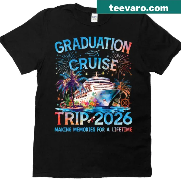 Graduation cruise trip t-shirt for seniors with fun text