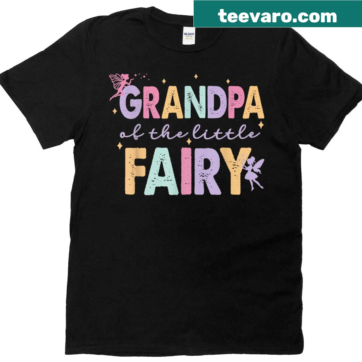 Illustrative T-shirt for Grandpa celebrating his granddaughter's first birthday — on a men's t-shirt