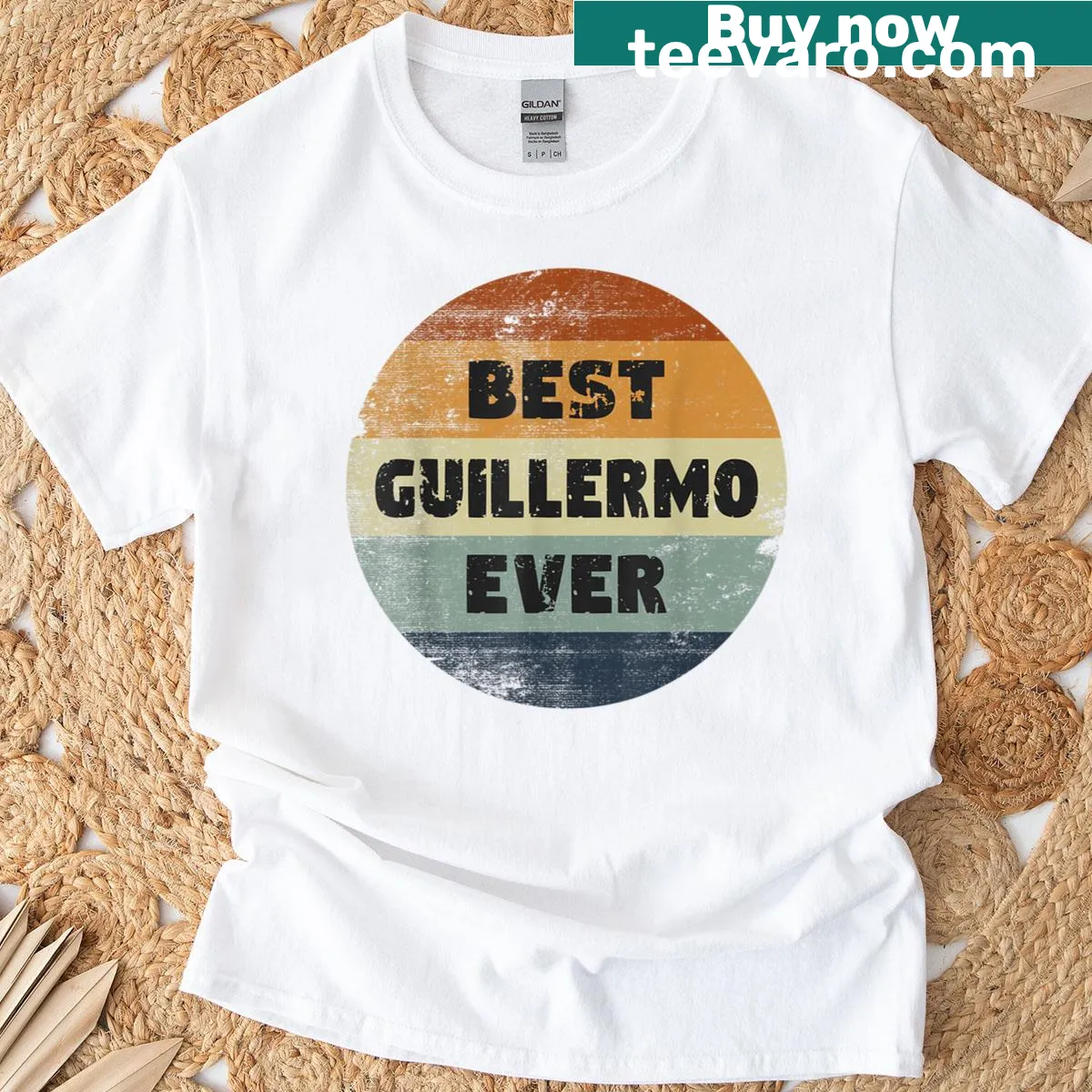 T-shirt with text 'Best Guillermo Ever' — on a men's t-shirt