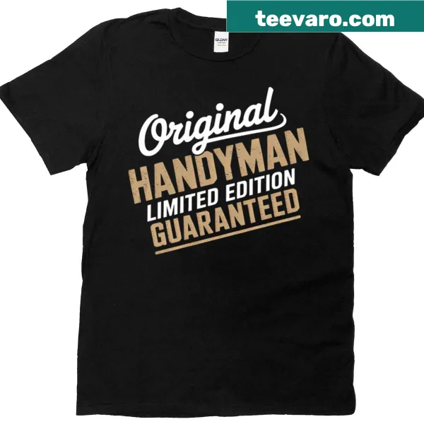 Handyman Job Title T-shirt with bold text design