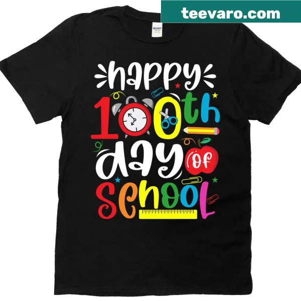 T-shirt celebrating 100th day of school