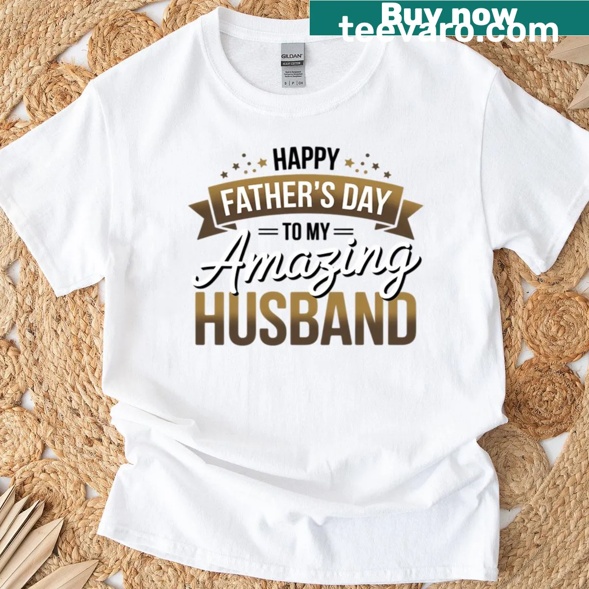 Heartfelt Father’s Day T-shirt with loving message for husbands — on a men's t-shirt