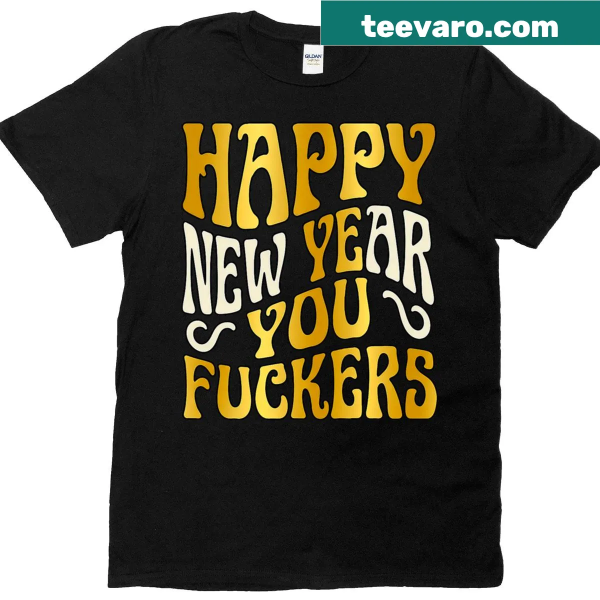 Funny New Year t-shirt with humorous phrase — on a men's t-shirt