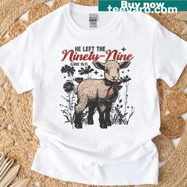 T-shirt with faith message about lost sheep