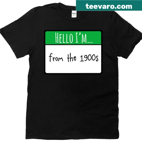 Fun name tag design t-shirt for introductions.