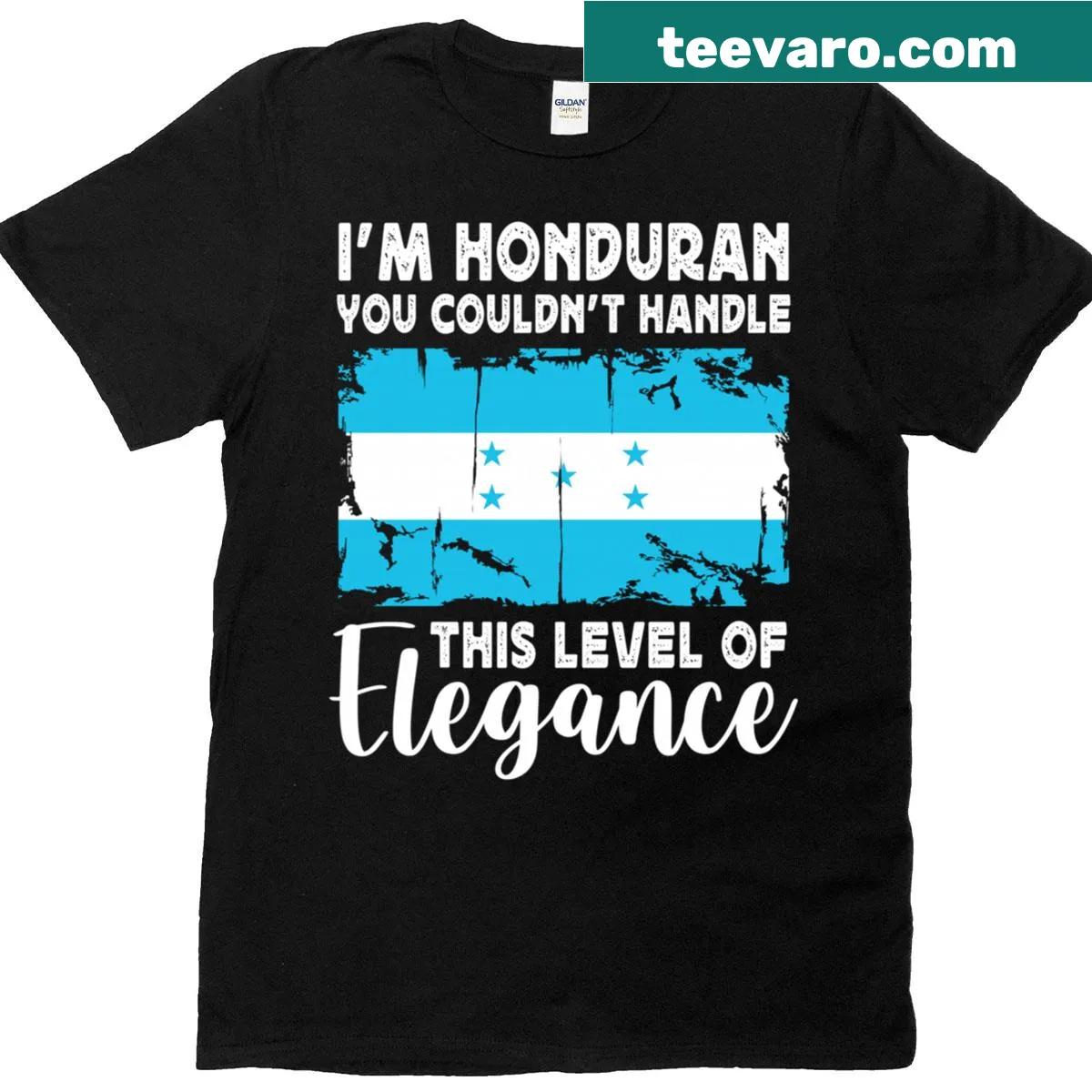 T-shirt featuring the Honduras flag for proud couples — on a men's t-shirt