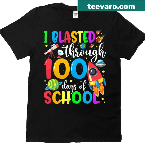 Teacher's t-shirt celebrating 100th day of school