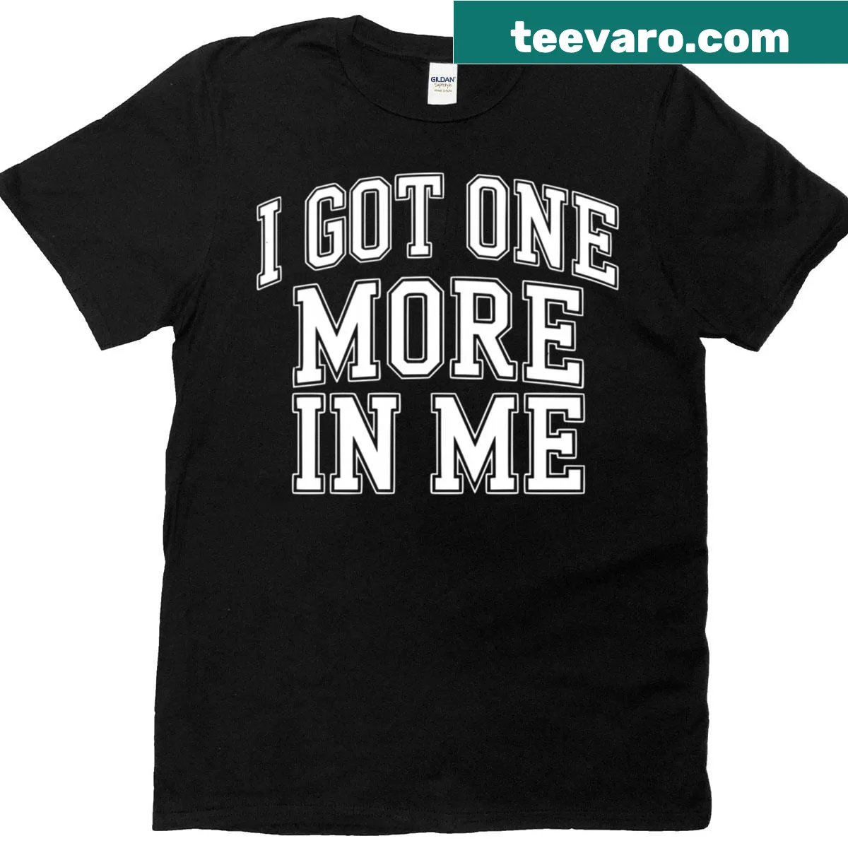 Motivational gym t-shirt with inspiring text design. — on a men's t-shirt