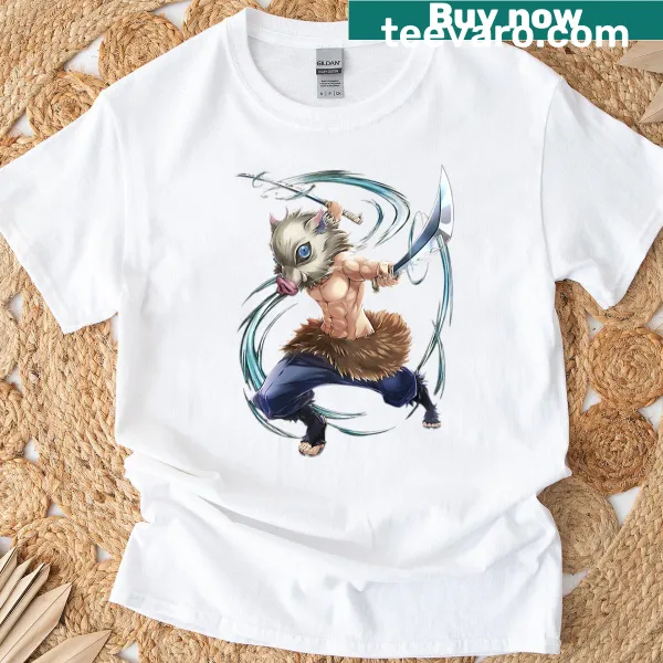 Illustrated t-shirt featuring Insouke Hashibira from anime