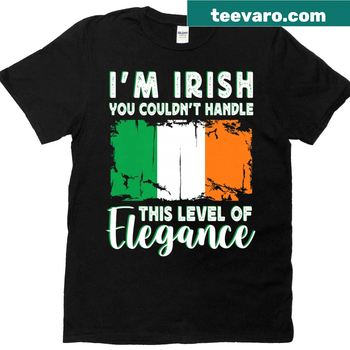 Elegant t-shirt featuring the Ireland flag for proud couples — on a men's t-shirt