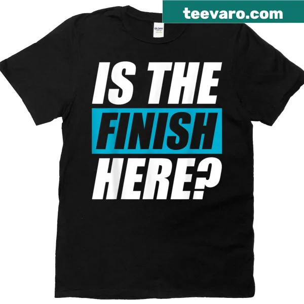 Fun jogging t-shirt with playful runner's phrase.