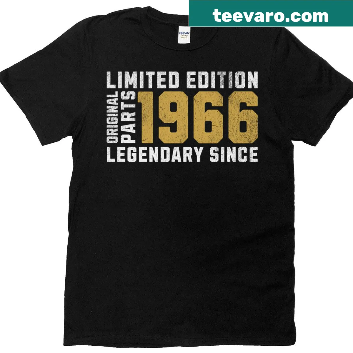Vintage 1966 T-shirt for 60th birthday celebration — on a men's t-shirt