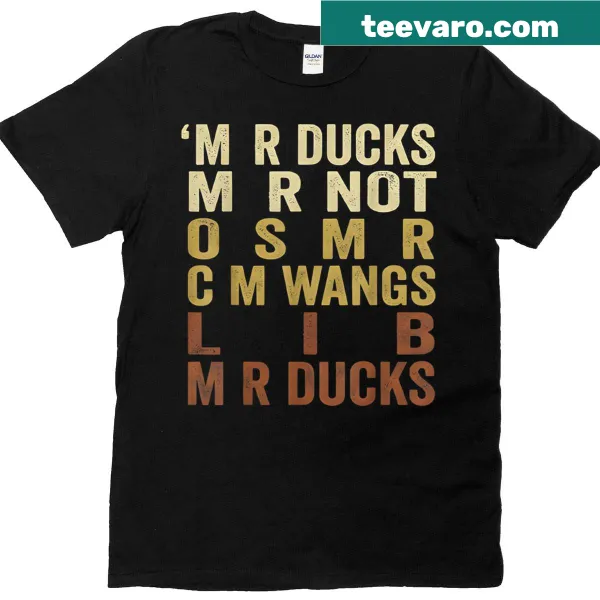Retro duck pun graphic on t-shirt