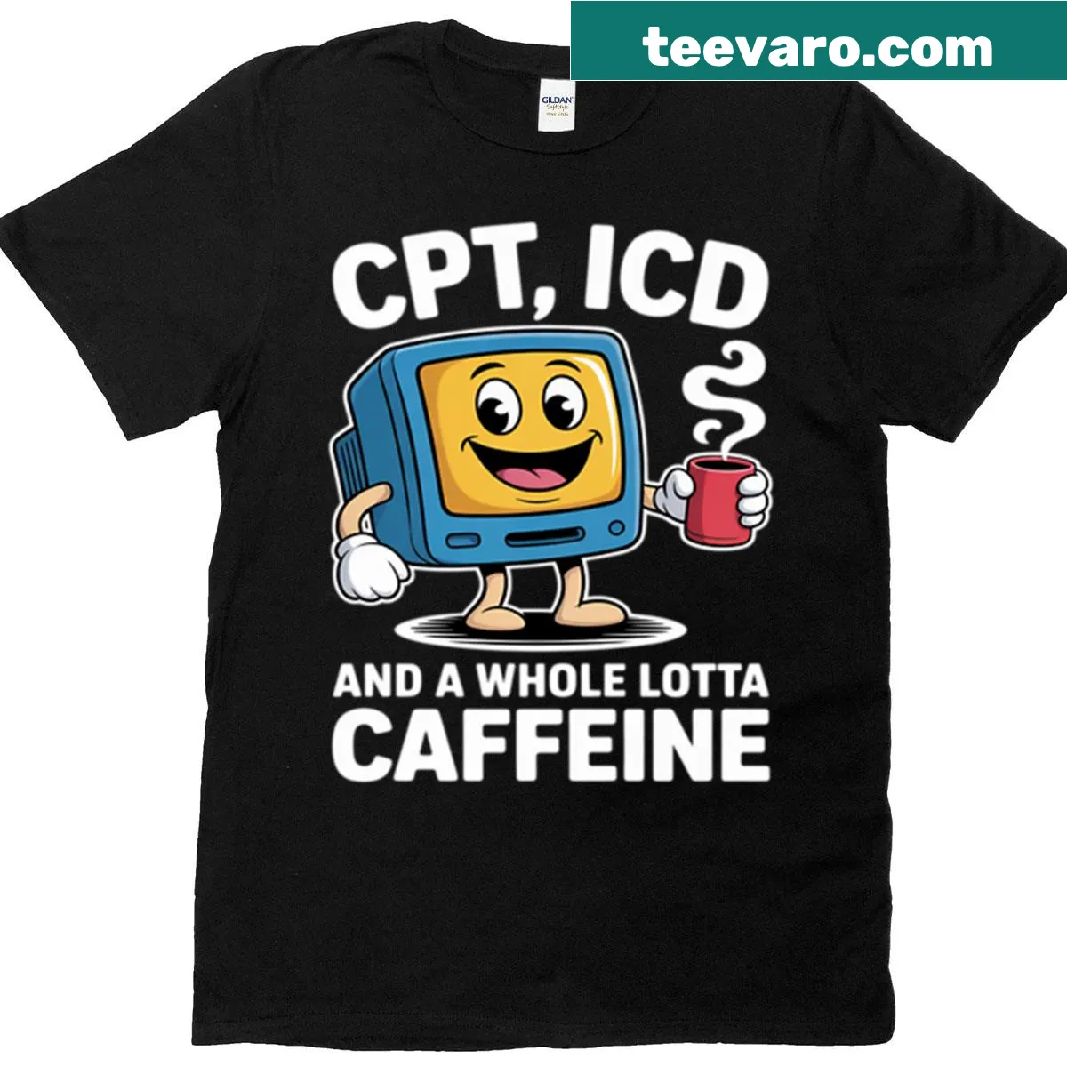 Medical Coding Specialist T-shirt with professional typography design — on a men's t-shirt