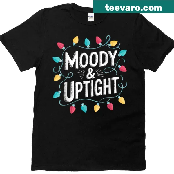 Matching couple Christmas t-shirt with playful typography